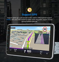 Load image into Gallery viewer, Pumpkin 10.1 Inch Android 10 Single Din Car Audio/Stereo with Adjustable Screen Support Carplay, OBD2, Reverse Camera